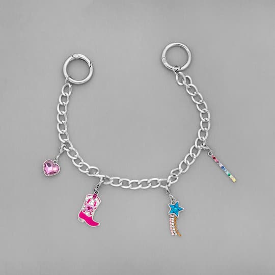 Pink Cowgirl Boot Austrian Crystal Charm by Bead Landing™